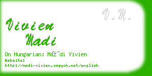 vivien madi business card